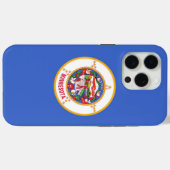 Apple iPhone 15 Pro Maxケース ミネソタ州の旗 Case-Mate iPhoneケース (裏面 (横))