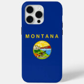 Apple iPhone 15 Pro Maxケース、モンタナ州旗 Case-Mate iPhoneケース (裏面)