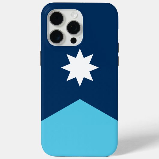 Apple iPhone 15 Pro Max カバー、ミネソタ州の旗 Case-Mate iPhoneケース (裏面)