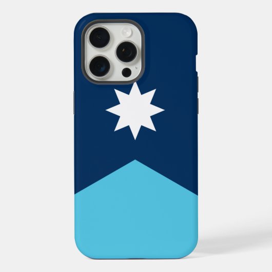 Apple iPhone 15 Pro Max カバー、ミネソタ州の旗 iPhoneケース (裏面)