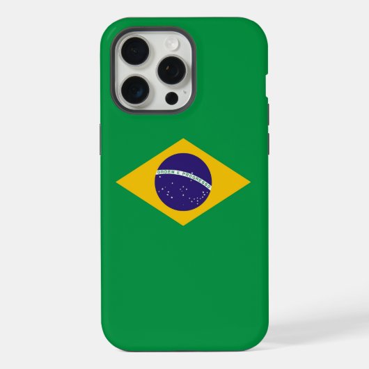 Apple iPhone 15 Pro Max カーゼ ブラジル国旗 iPhoneケース (裏面)