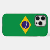 Apple iPhone 15 Pro Max カーゼ ブラジル国旗 iPhoneケース (裏面横)