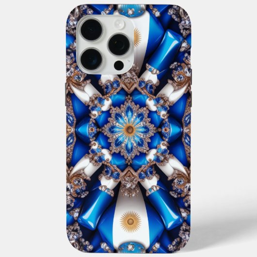 Apple iPhone 15 Pro Max ケース、アルゼンチンの色合い Case-Mate iPhoneケース (裏面)