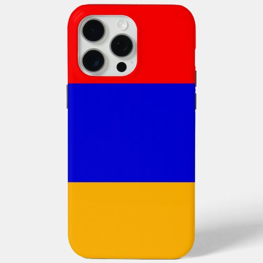 Apple iPhone 15 Pro Max ケース アルメニア国旗 Case-Mate iPhoneケース (裏面)