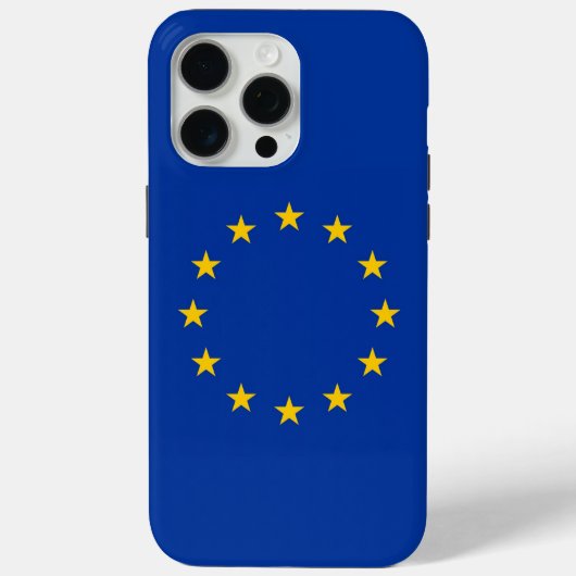 Apple iPhone 15 Pro Max ケース 欧州連合の旗 Case-Mate iPhoneケース (裏面)