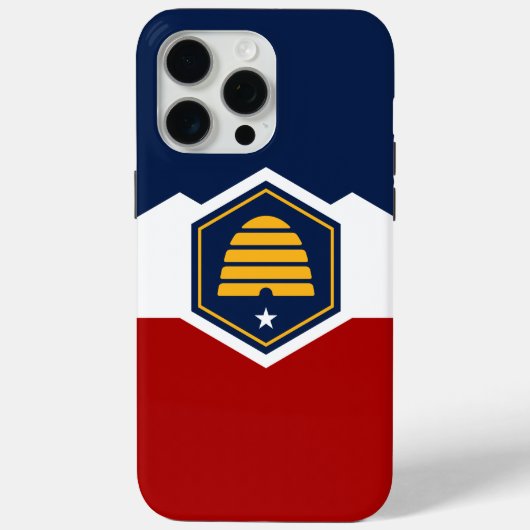 Apple iPhone 15 Pro Max、ユタ州の新州旗 Case-Mate iPhoneケース (裏面)