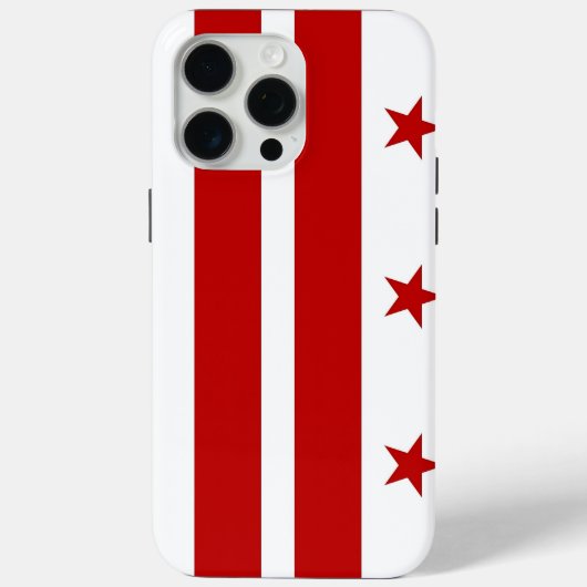 Apple iPhone 15 Pro Max、ワシントンD.C.の旗 Case-Mate iPhoneケース (裏面)