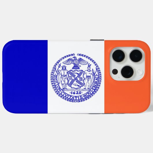 Apple iPhone 15 Pro Max Case,ニューヨーク市旗 Case-Mate iPhoneケース (裏面 (横))