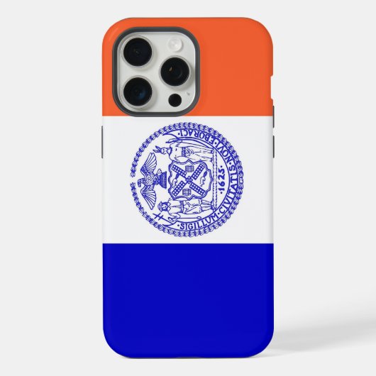Apple iPhone 15 Pro Max Case,ニューヨーク市旗 iPhoneケース (裏面)
