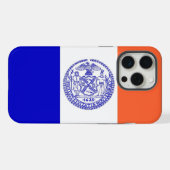 Apple iPhone 15 Pro Max Case,ニューヨーク市旗 iPhoneケース (裏面横)