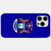 Apple iPhone 15 Pro Max Case,ミシガン州旗 Case-Mate iPhoneケース (裏面 (横))