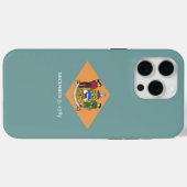 Apple iPhone 15 Pro Max Case, Delaware flag Case-Mate iPhoneケース (裏面 (横))