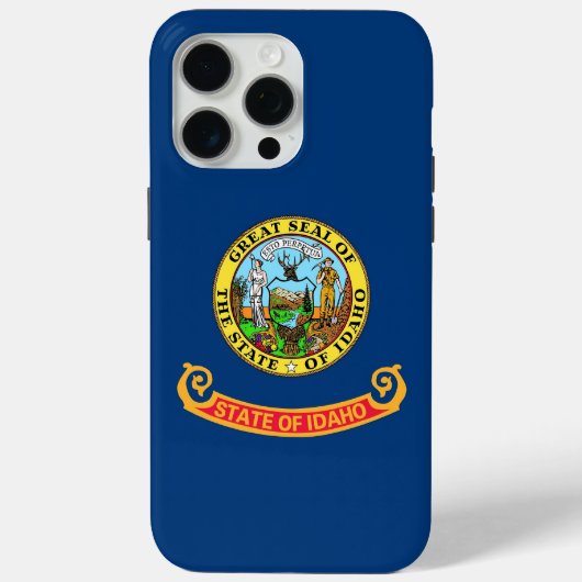 Apple iPhone 15 Pro Max Case, Idaho State flag Case-Mate iPhoneケース (裏面)