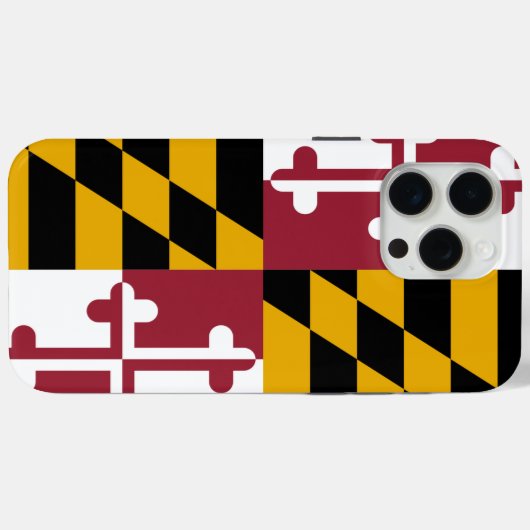 Apple iPhone 15 Pro Max Case, Maryland flag Case-Mate iPhoneケース (裏面 (横))