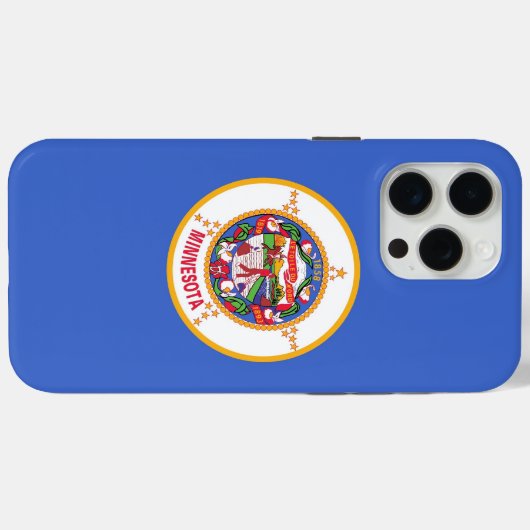 Apple iPhone 15 Pro Max Case, Minnesota flag Case-Mate iPhoneケース (裏面 (横))