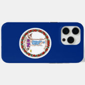 Apple iPhone 15 Pro Max, Virginia State flag Case-Mate iPhoneケース (裏面 (横))