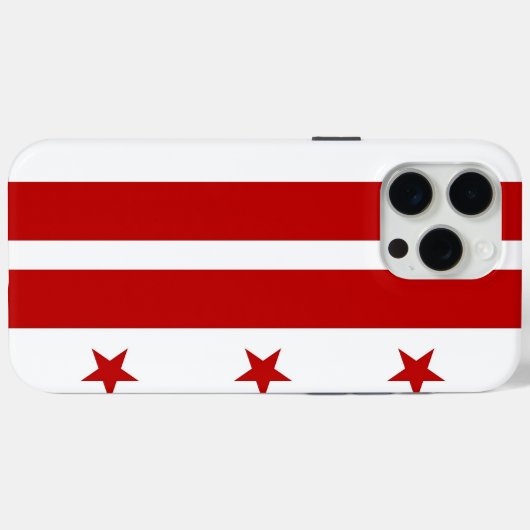 Apple iPhone 15 Pro Max, Washington DC flag Case-Mate iPhoneケース (裏面 (横))