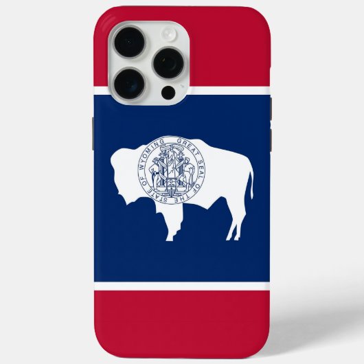 Apple iPhone 15 Pro Max, Wyoming flag Case-Mate iPhoneケース (裏面)