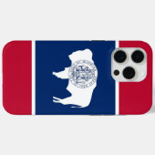 Apple iPhone 15 Pro Max, Wyoming flag Case-Mate iPhoneケース (裏面 (横))