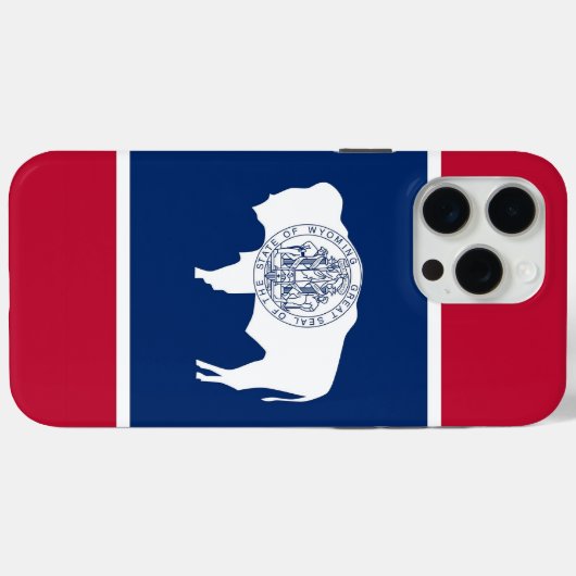 Apple iPhone 15 Pro Max, Wyoming flag Case-Mate iPhoneケース (裏面 (横))