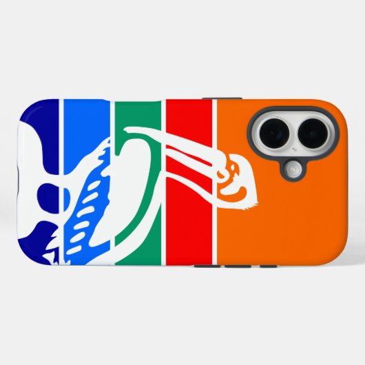 Apple iPhone 16サンクトペテルブルク国旗とケースメイト Case-Mate iPhoneケース (裏面 (横))