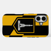 Apple iPhone 16ボルチモア国旗とケースメイト Case-Mate iPhoneケース (裏面 (横))