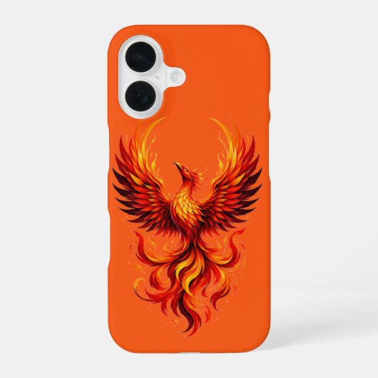 Apple iPhone 16用フェニックス炎ケース 16ケース (裏面)