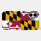 Apple iPhone 16 Case-Mate with Maryland flag Case-Mate iPhoneケース (裏面 (横))
