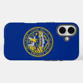 Apple iPhone 16 Case-Mate with Nebraska flag Case-Mate iPhoneケース (裏面 (横))