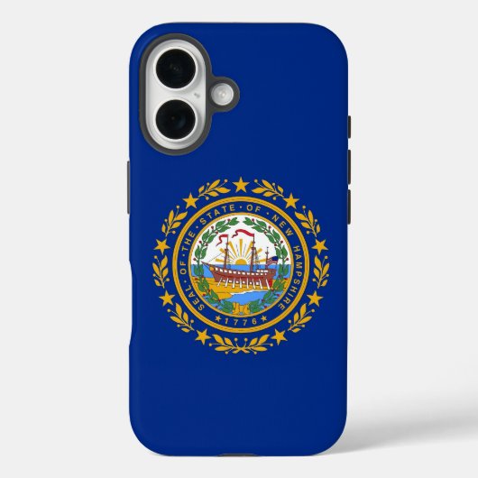 Apple iPhone 16 Case-Mate with New Hampshire flag Case-Mate iPhoneケース (裏面)