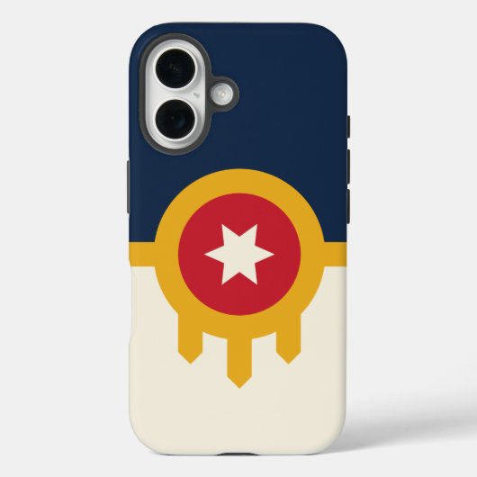 Apple iPhone 16 Case-Mate with Tulsa City flag Case-Mate iPhoneケース (裏面)