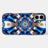 Apple iPhone 16 Plus マット、アルゼンチンの色合い Case-Mate iPhoneケース (裏面 (横))