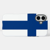Apple iPhone 16 Plus マット フィンランドの旗 Case-Mate iPhoneケース (裏面 (横))