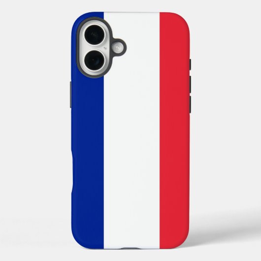 Apple iPhone 16 Plus マット フランス旗 Case-Mate iPhoneケース (裏面)