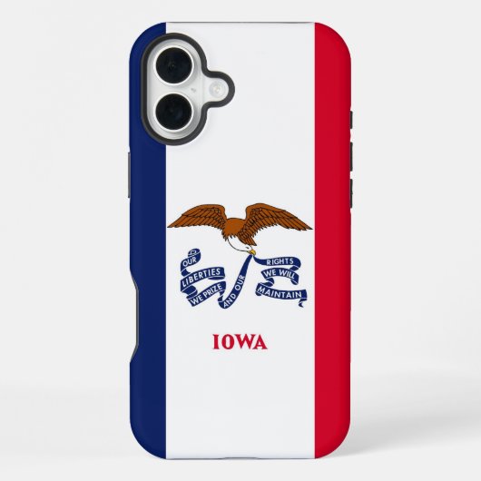 Apple iPhone 16 Plus Case-Mate アイオワ州の旗 iPhoneケース (裏面)