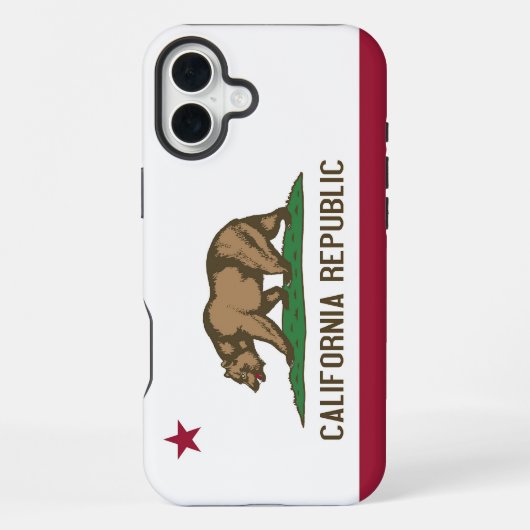 Apple iPhone 16 Plus Case-Mate カリフォルニア州の旗 iPhoneケース (裏面)