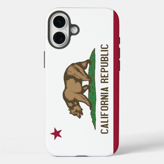 Apple iPhone 16 Plus Case-Mate カリフォルニア州の旗 iPhoneケース (裏面)