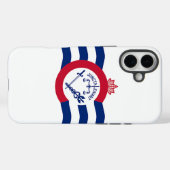 Apple iPhone 16 Plus Case-Mate シンシナティ フラグ iPhoneケース (裏面 (横))