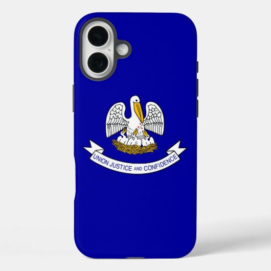 Apple iPhone 16 Plus Case-Mate, Louisiana flag Case-Mate iPhoneケース (裏面)