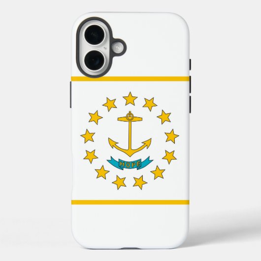 Apple iPhone 16 Plus Case-Mate Rhode Island flag Case-Mate iPhoneケース (裏面)