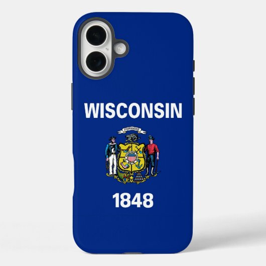 Apple iPhone 16 Plus Case, Wisconsin flag Case-Mate iPhoneケース (裏面)