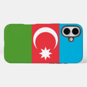 Apple iPhone 16 Plus Mate アゼルバイジャンの国旗 Case-Mate iPhoneケース (裏面 (横))