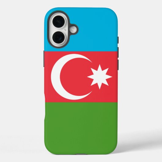 Apple iPhone 16 Plus Mate アゼルバイジャンの国旗 Case-Mate iPhoneケース (裏面)