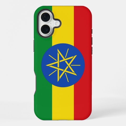 Apple iPhone 16 Plus Mate エチオピアの国旗 iPhoneケース (裏面)