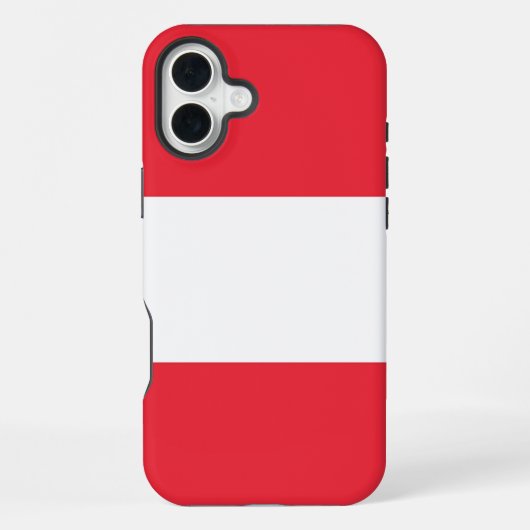 Apple iPhone 16 Plus Mate オーストリア国旗 iPhoneケース (裏面)