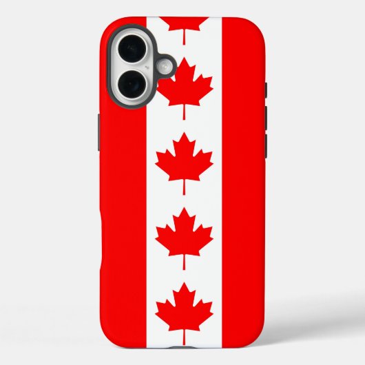 Apple iPhone 16 Plus Mate カナダ旗 Case-Mate iPhoneケース (裏面)