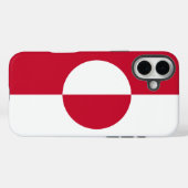 Apple iPhone 16 Plus Mate グリーンランドの旗 Case-Mate iPhoneケース (裏面 (横))