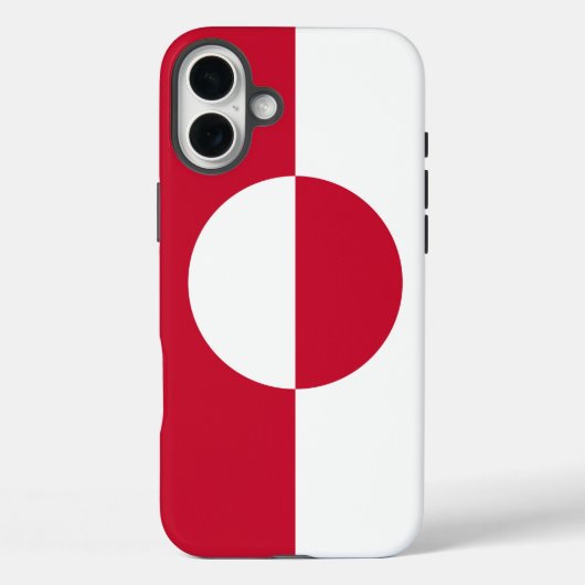Apple iPhone 16 Plus Mate グリーンランドの旗 Case-Mate iPhoneケース (裏面)