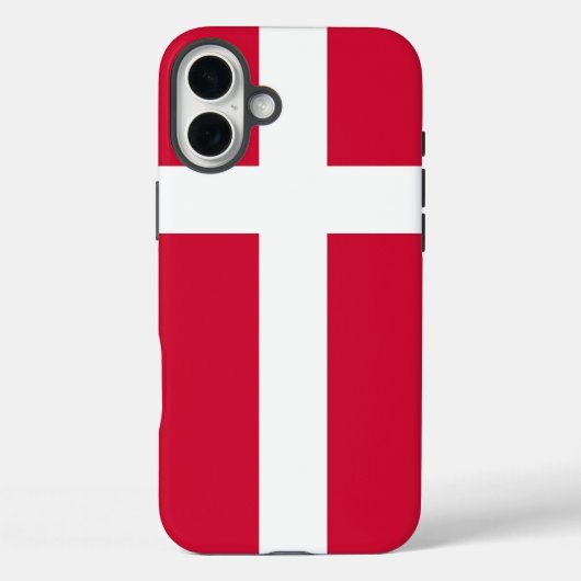 Apple iPhone 16 Plus Mate デンマーク国旗 Case-Mate iPhoneケース (裏面)