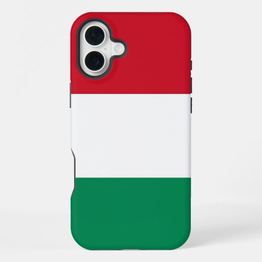 Apple iPhone 16 Plus Mate ハンガリーの国旗 iPhoneケース (裏面)